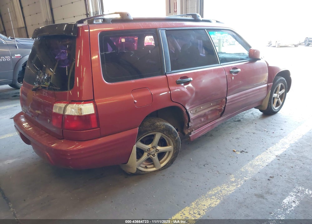2001 SUBARU FORESTER S VIN: JF1SF656X1G740578