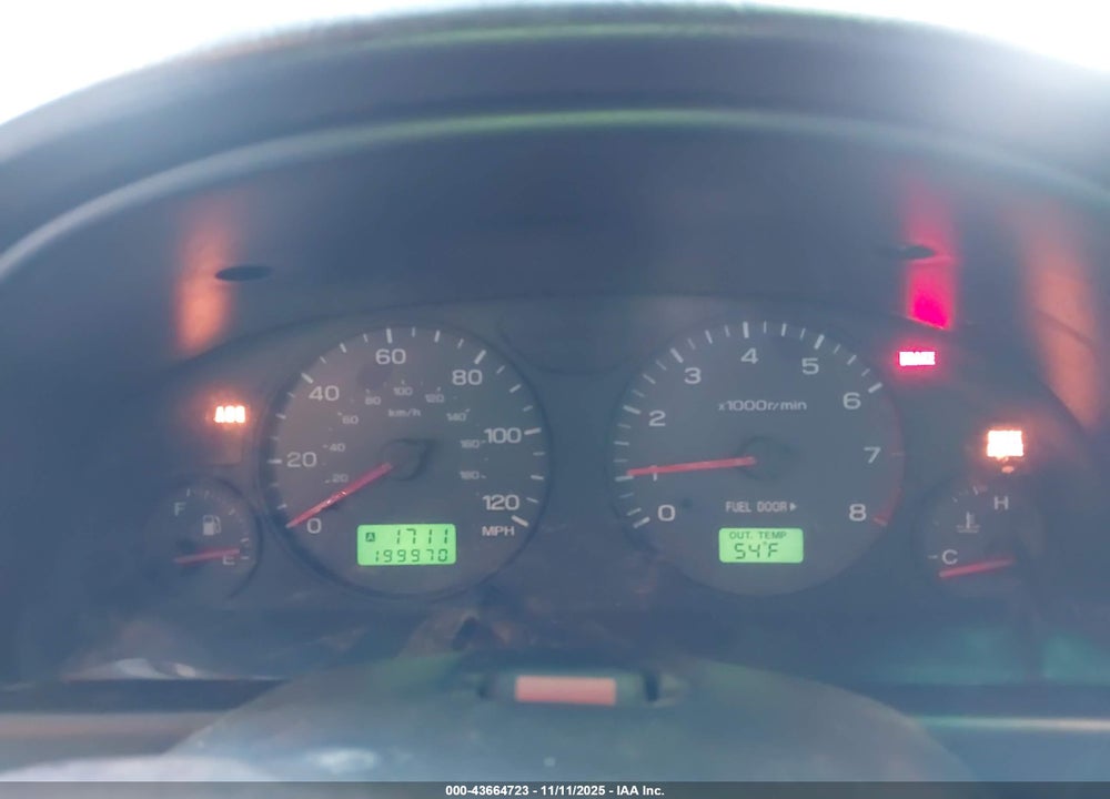 2001 SUBARU FORESTER S VIN: JF1SF656X1G740578