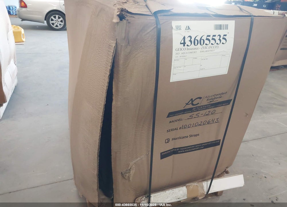 2025 AQUA COMFORT POOL HEATING PUMP SS120 VIN: 1001020643