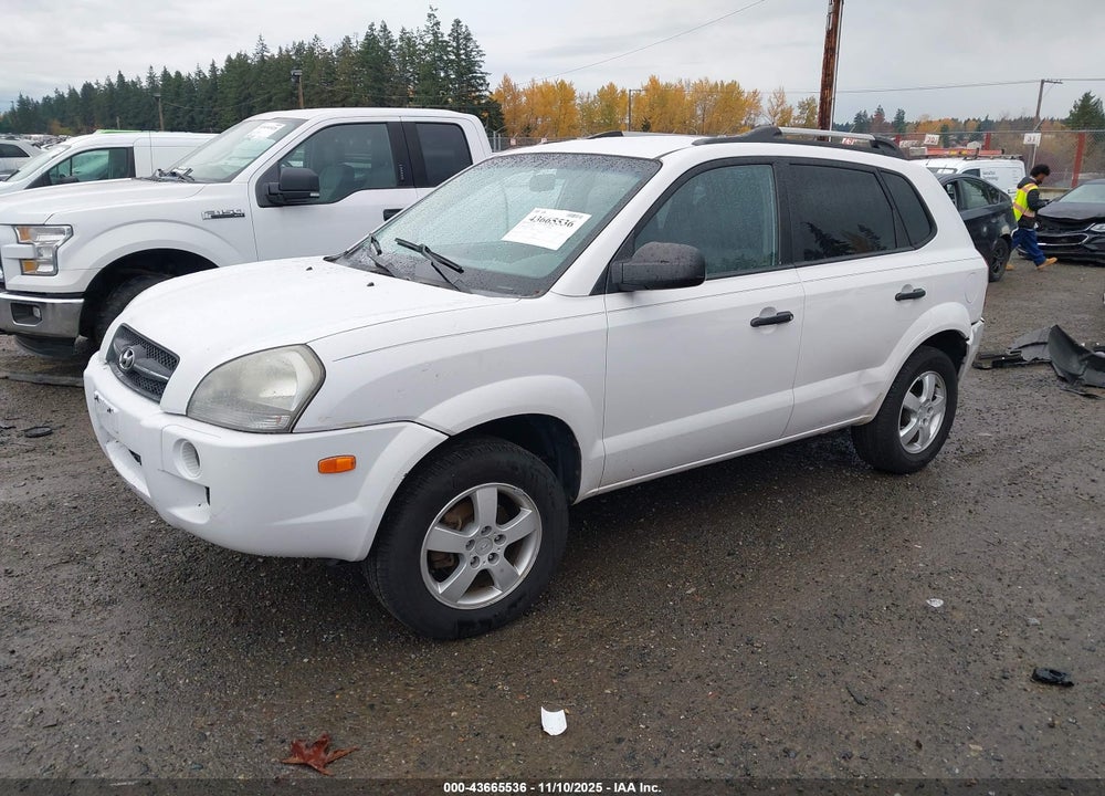 2007 HYUNDAI TUCSON GLS VIN: KM8JM12B77U528744