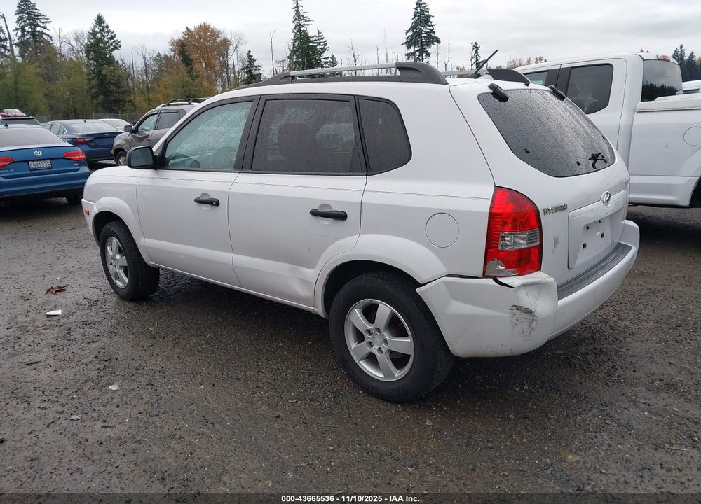 2007 HYUNDAI TUCSON GLS VIN: KM8JM12B77U528744