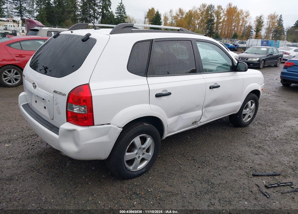 2007 HYUNDAI TUCSON GLS VIN: KM8JM12B77U528744