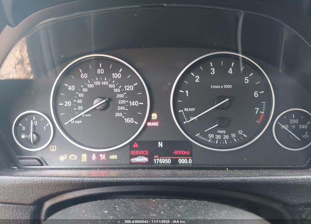 2014 BMW 320I XDRIVE VIN: WBA3C3C56EF986939