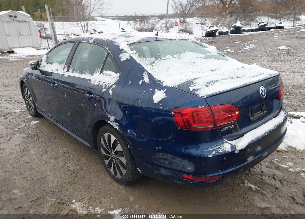 2014 VOLKSWAGEN JETTA HYBRID SEL PREMIUM VIN: 3VW637AJ1EM317465