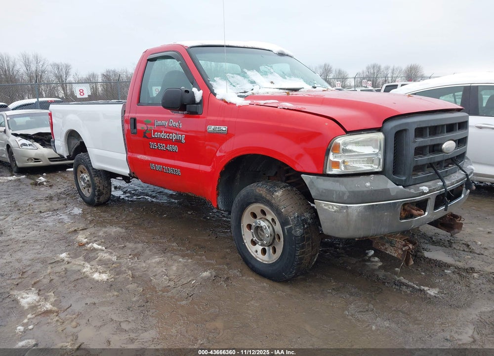 2005 FORD F-250 XL/XLT VIN: 1FTNF21535ED37329