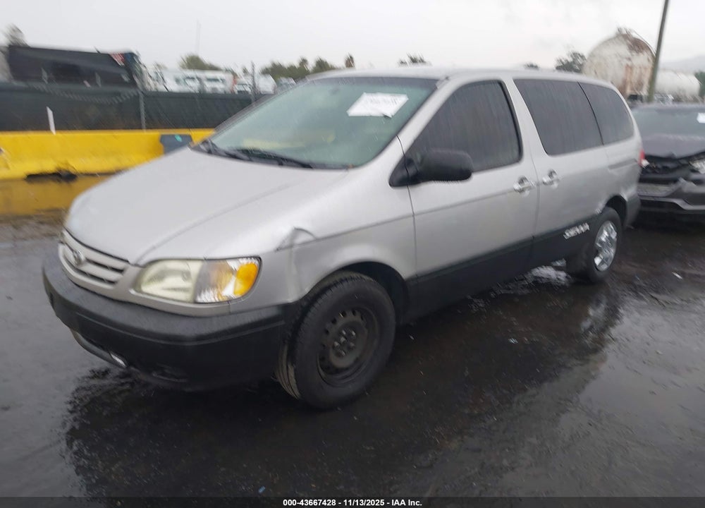 2001 TOYOTA SIENNA CE VIN: 4T3ZF19C51U400030
