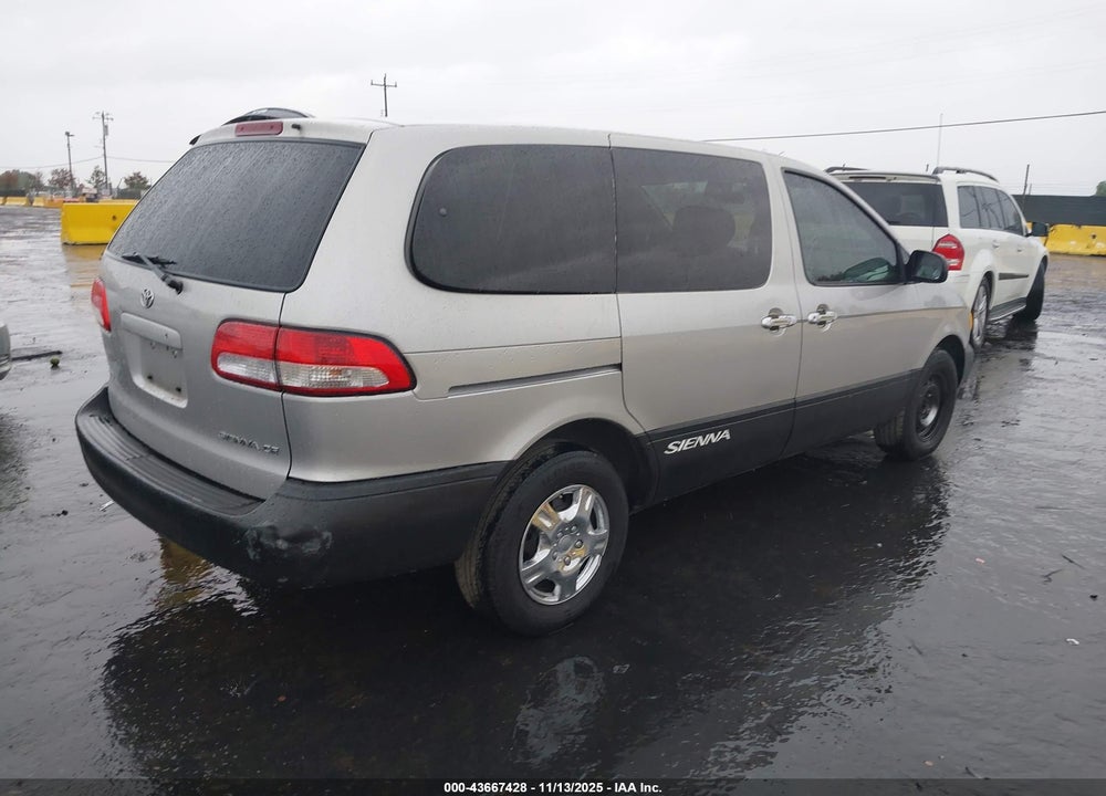 2001 TOYOTA SIENNA CE VIN: 4T3ZF19C51U400030
