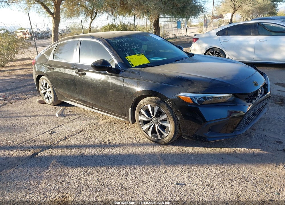 2022 HONDA CIVIC EX-L VIN: 19XFL1H77NE008717