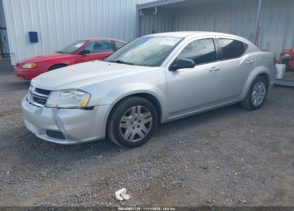 2012 DODGE AVENGER SE VIN: 1C3CDZAB6CN265653