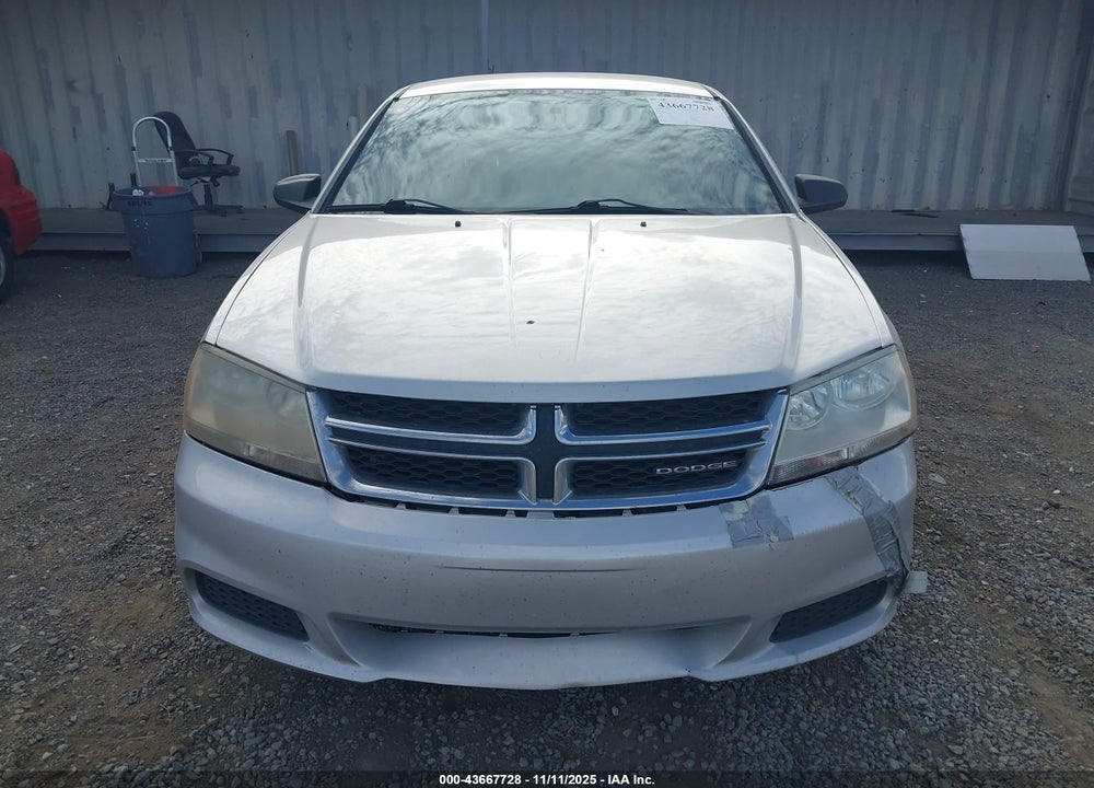 2012 DODGE AVENGER SE VIN: 1C3CDZAB6CN265653