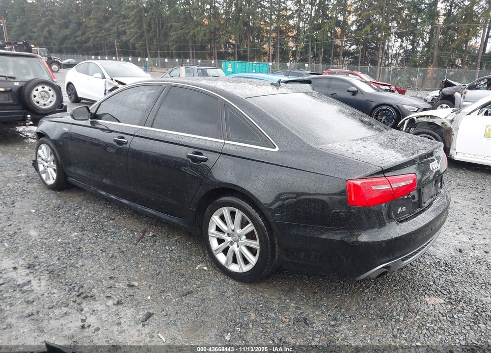 2013 AUDI A6 3.0T PREMIUM VIN: WAUHGAFC0DN009289