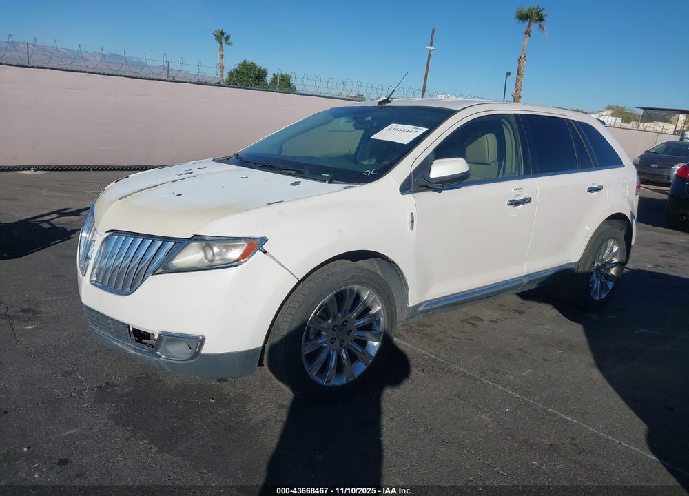 2011 LINCOLN MKX VIN: 2LMDJ6JK2BBJ19039