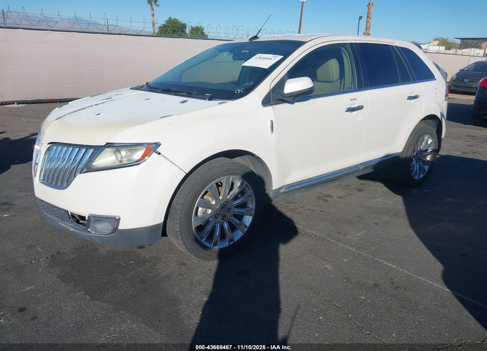 2011 LINCOLN MKX VIN: 2LMDJ6JK2BBJ19039