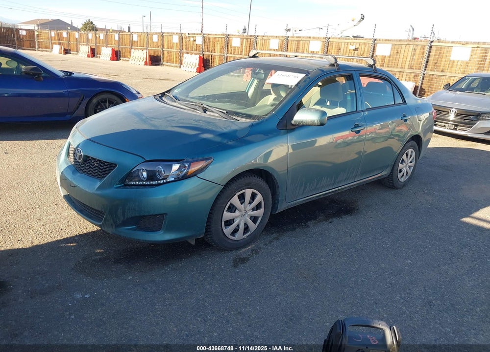 2009 TOYOTA COROLLA LE VIN: JTDBL40E199093297