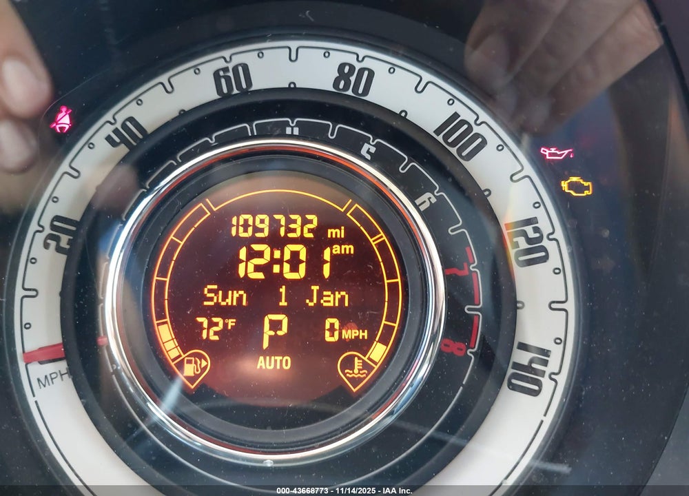 2015 FIAT 500 VIN: 3C3CFFARXFT609821