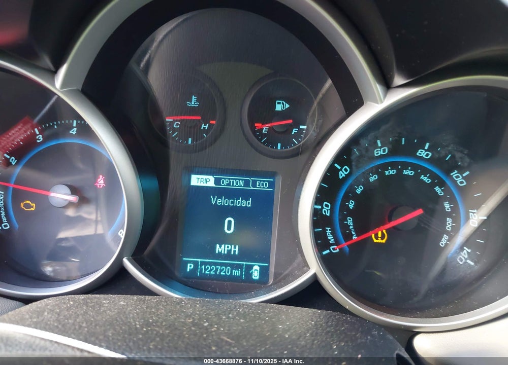 2014 CHEVROLET CRUZE ECO AUTO VIN: 1G1PH5SB0E7324821