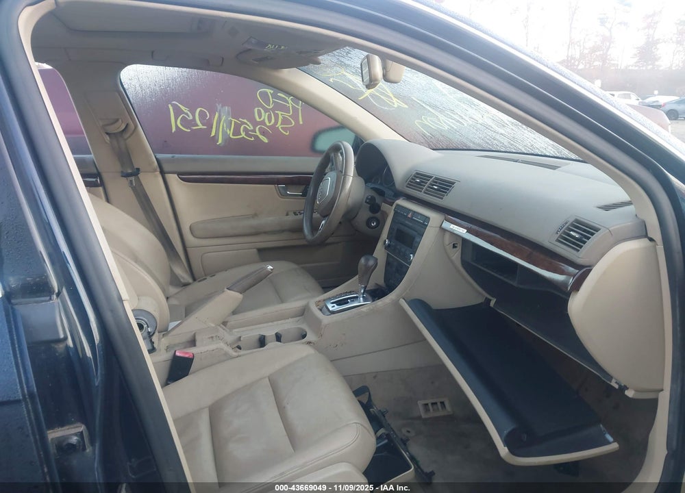 2008 AUDI A4 VIN: WAUDF78E58A148852