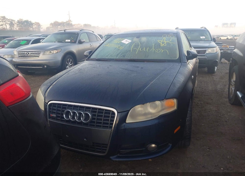 2008 AUDI A4 VIN: WAUDF78E58A148852