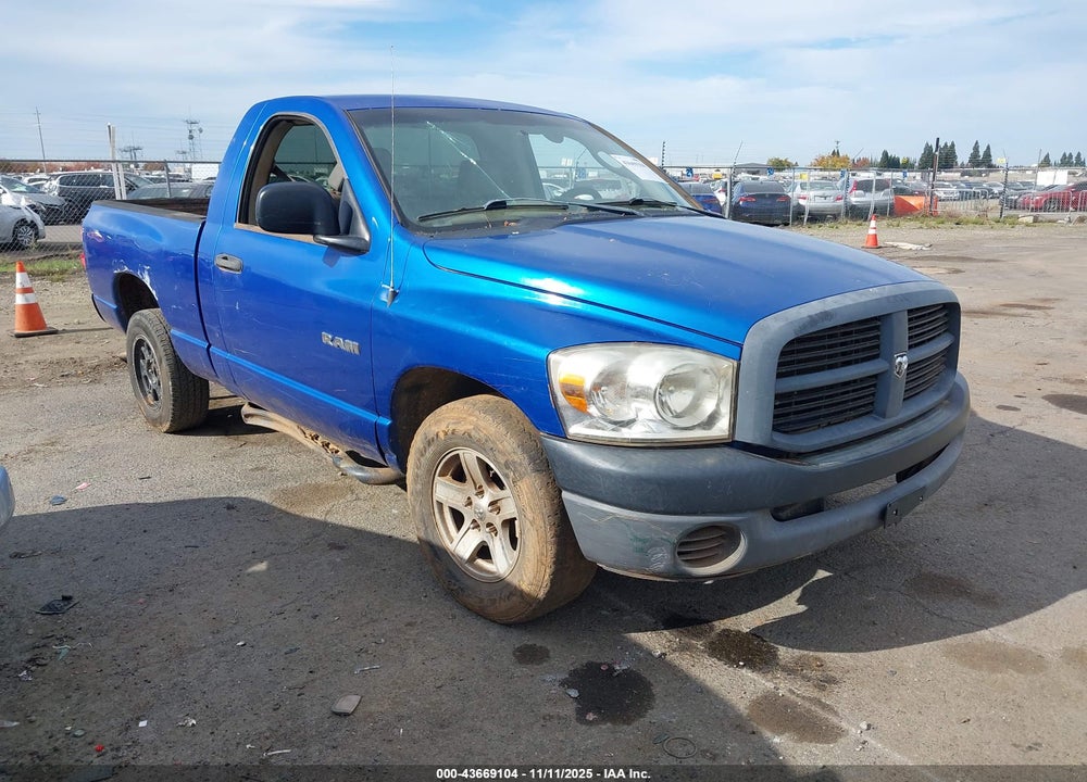 2008 DODGE RAM 1500 ST/SXT VIN: 1D7HA16K38J221036