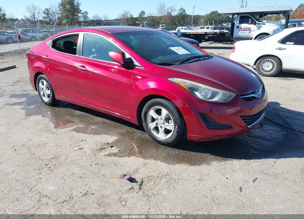 2014 HYUNDAI ELANTRA SE VIN: 5NPDH4AE9EH531655