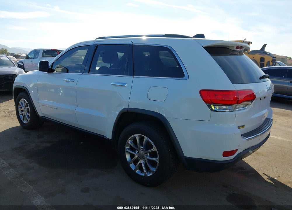 2015 JEEP GRAND CHEROKEE LIMITED VIN: 1C4RJEBG2FC765343