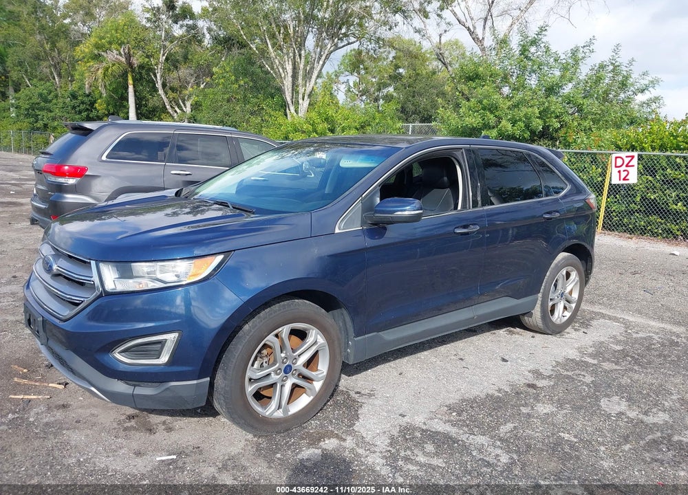 2017 FORD EDGE TITANIUM VIN: 2FMPK4K97HBB97668