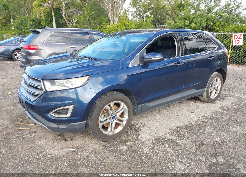 2017 FORD EDGE TITANIUM VIN: 2FMPK4K97HBB97668