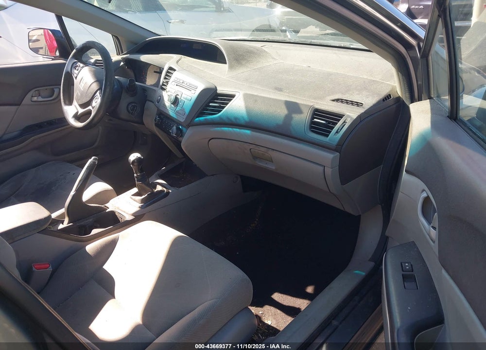 2012 HONDA CIVIC LX VIN: 19XFB2E51CE035386