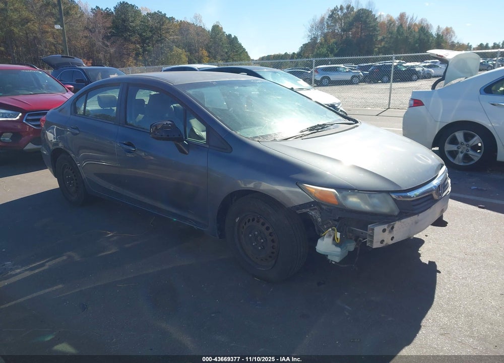 2012 HONDA CIVIC LX VIN: 19XFB2E51CE035386