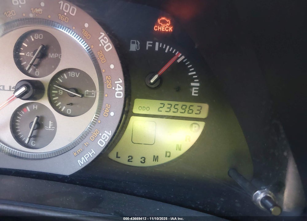 2001 LEXUS IS 300 VIN: JTHBD182810020814
