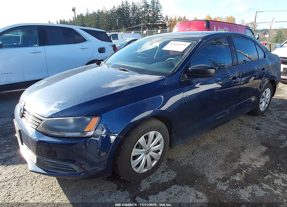 2013 VOLKSWAGEN JETTA 2.0L S VIN: 3VW2K7AJ6DM267825