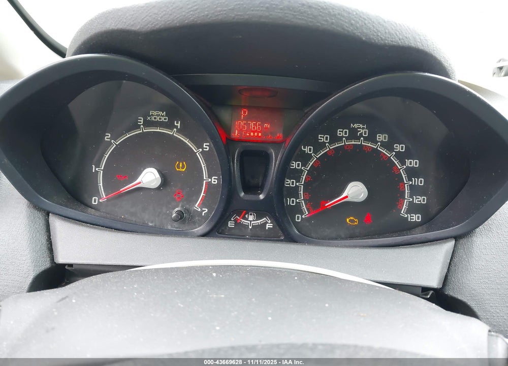 2013 FORD FIESTA S VIN: 3FADP4AJXDM130050