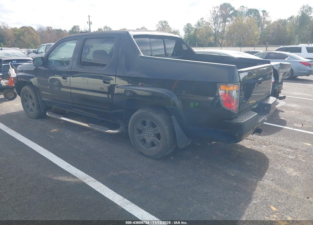 2007 HONDA RIDGELINE RTL VIN: 2HJYK16547H536912