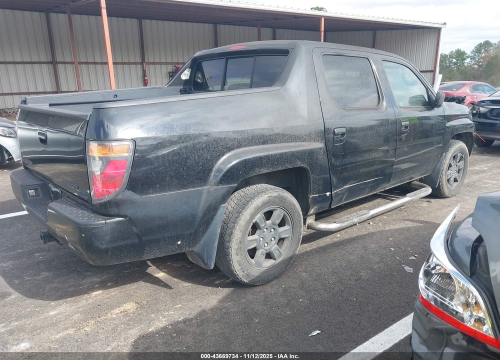 2007 HONDA RIDGELINE RTL VIN: 2HJYK16547H536912