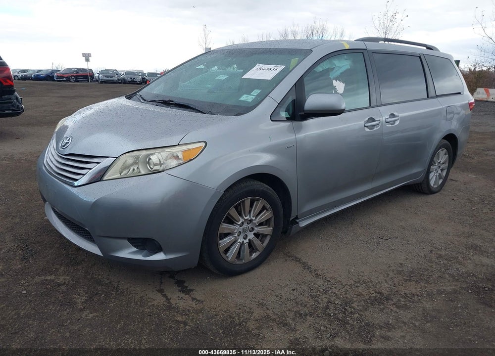 2017 TOYOTA SIENNA LE 7 PASSENGER VIN: 5TDJZ3DC2HS181238
