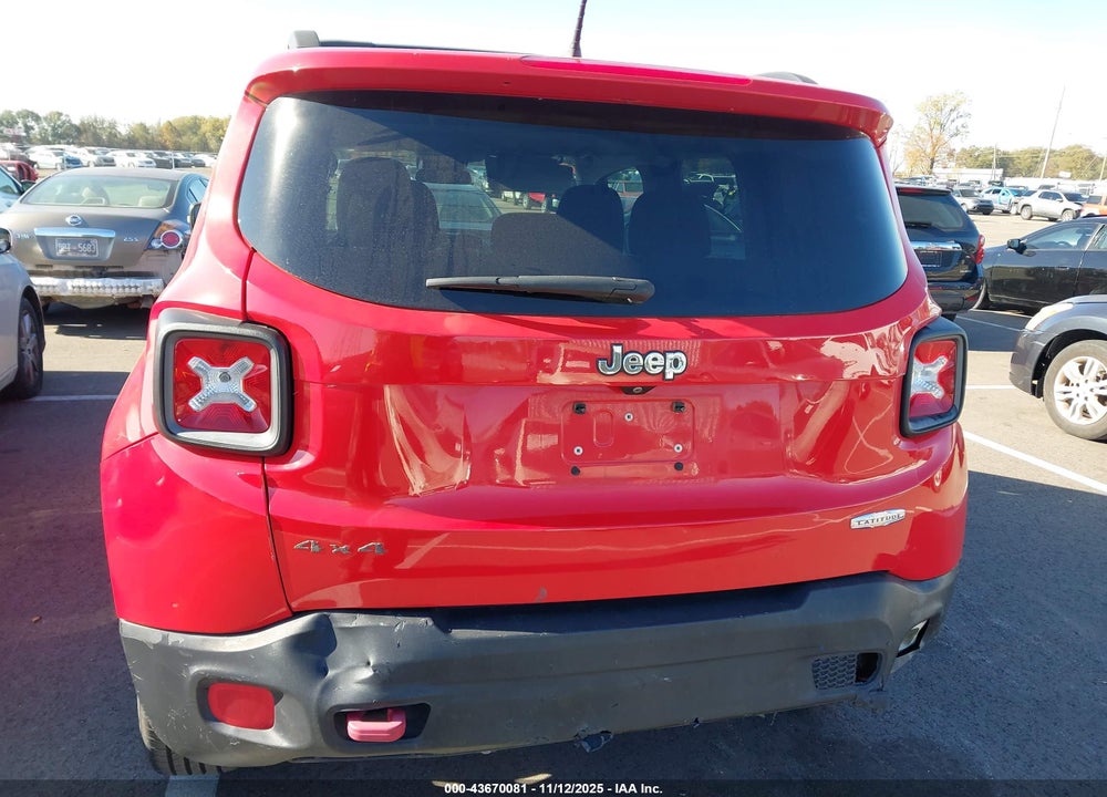 2016 JEEP RENEGADE TRAILHAWK VIN: ZACCJBCT9GPD23608