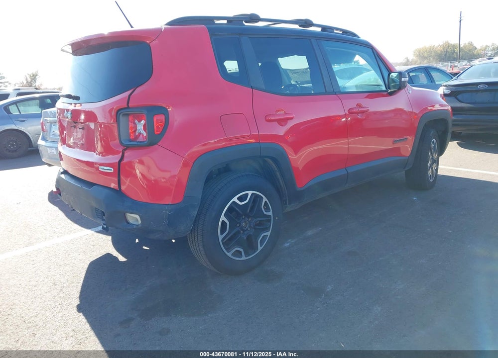 2016 JEEP RENEGADE TRAILHAWK VIN: ZACCJBCT9GPD23608
