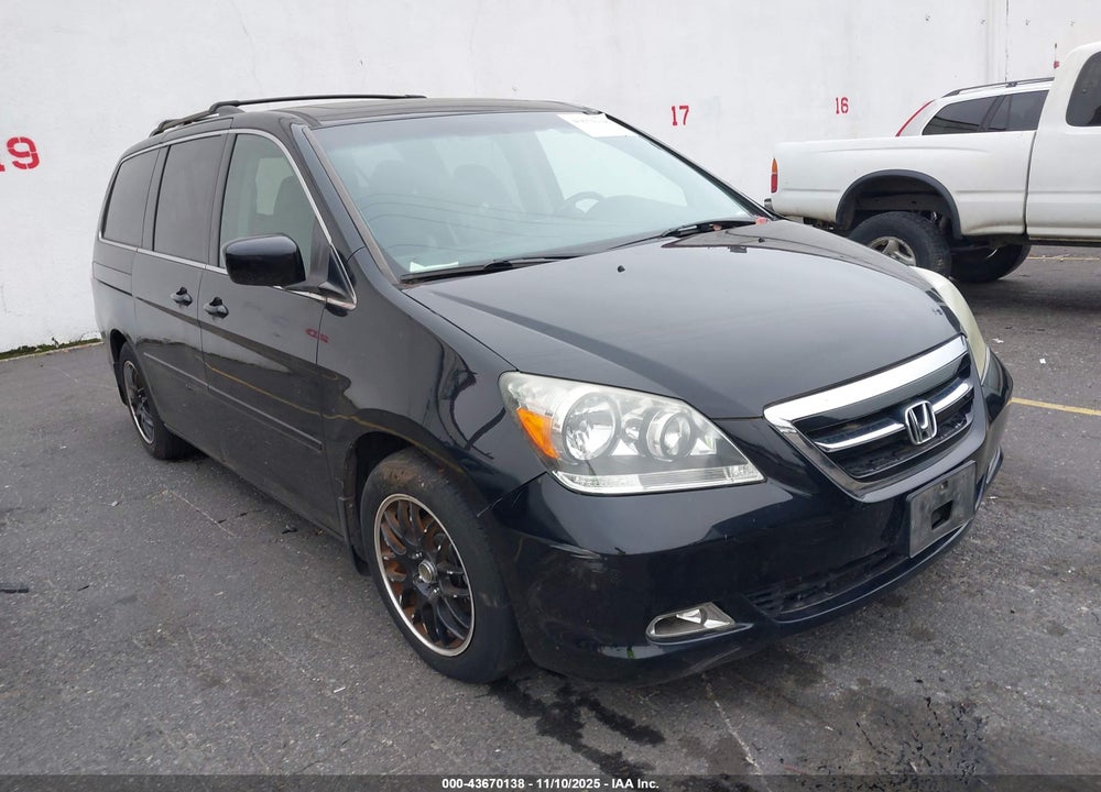 2007 HONDA ODYSSEY TOURING VIN: 5FNRL38867B062783