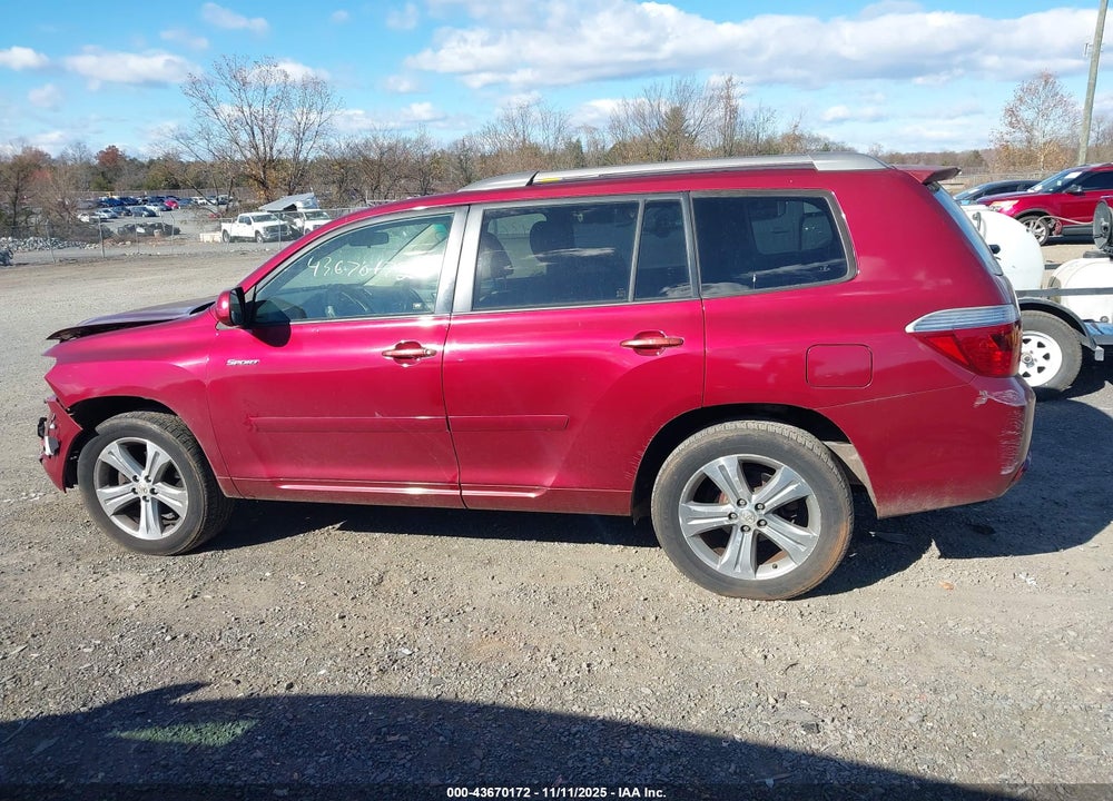 2008 TOYOTA HIGHLANDER SPORT VIN: JTEES43A682015111