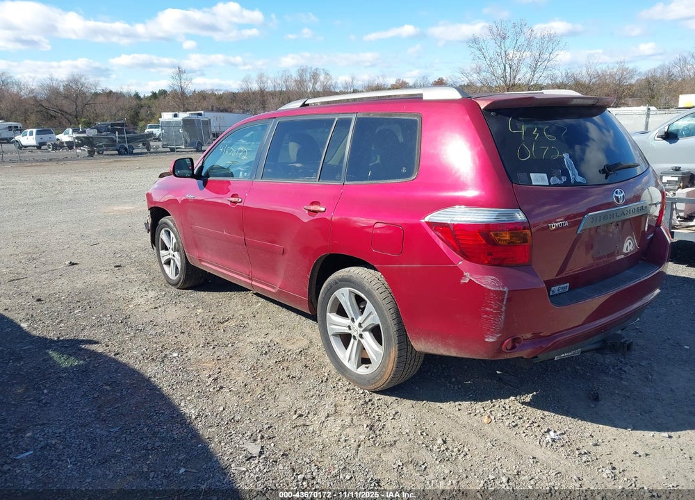 2008 TOYOTA HIGHLANDER SPORT VIN: JTEES43A682015111