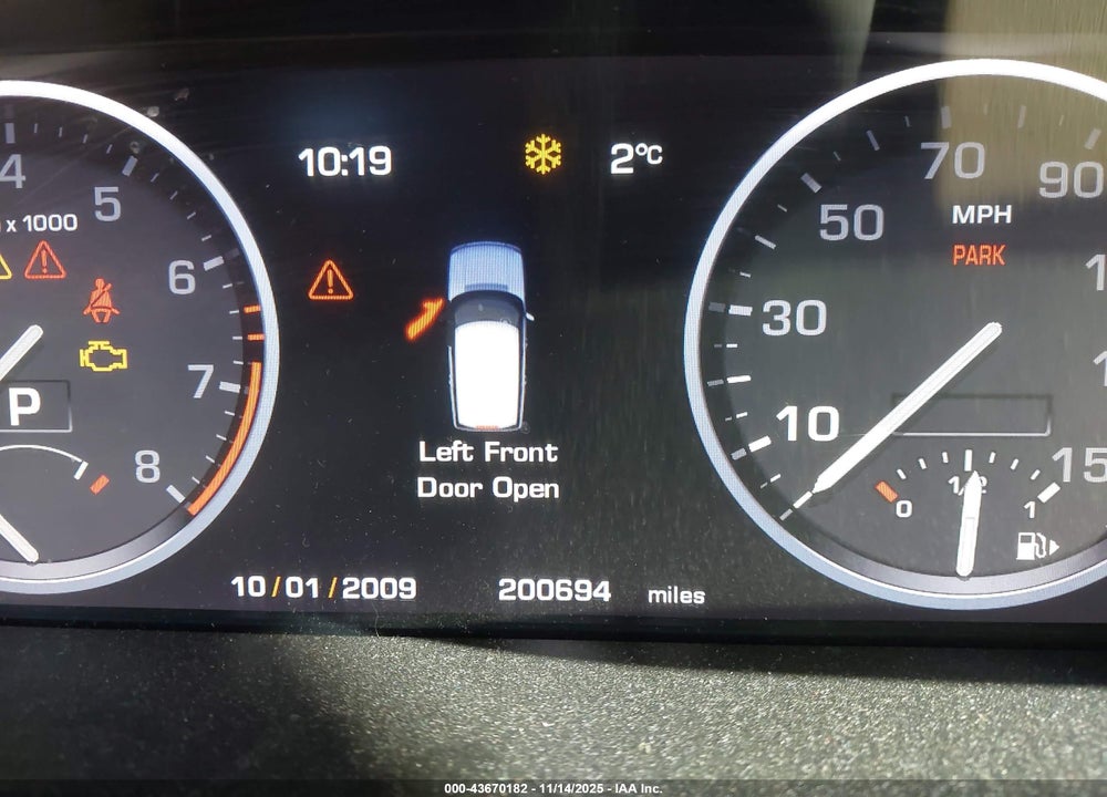 2010 LAND ROVER RANGE ROVER HSE VIN: SALMF1D42AA309184