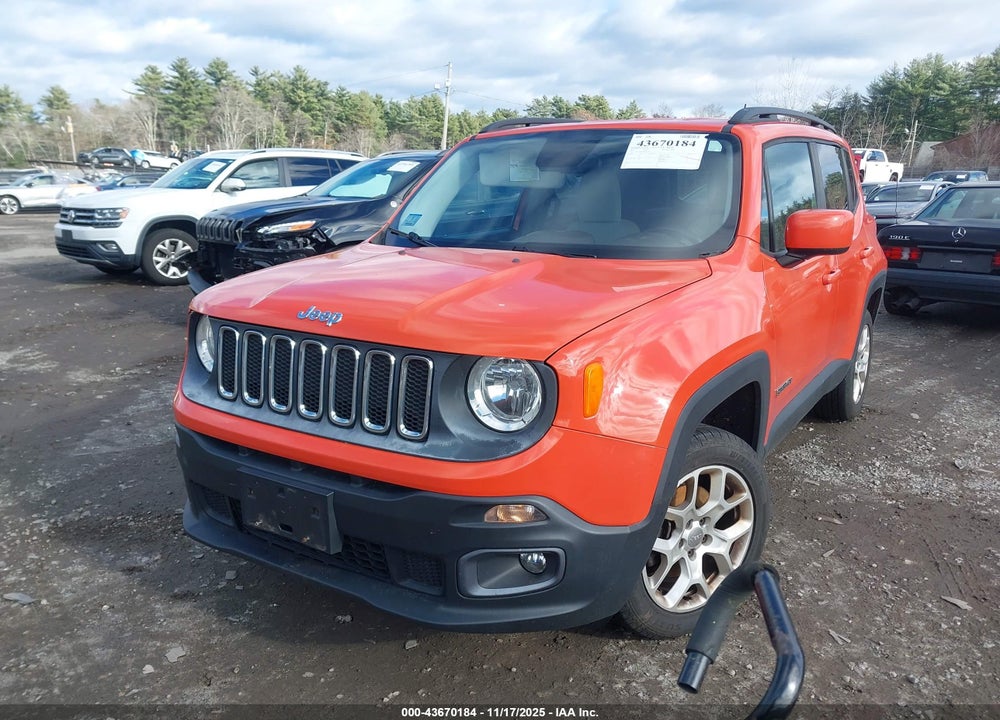 2015 JEEP RENEGADE LATITUDE VIN: ZACCJBBT3FPB47297