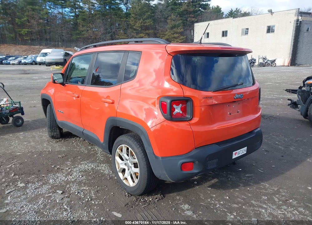 2015 JEEP RENEGADE LATITUDE VIN: ZACCJBBT3FPB47297