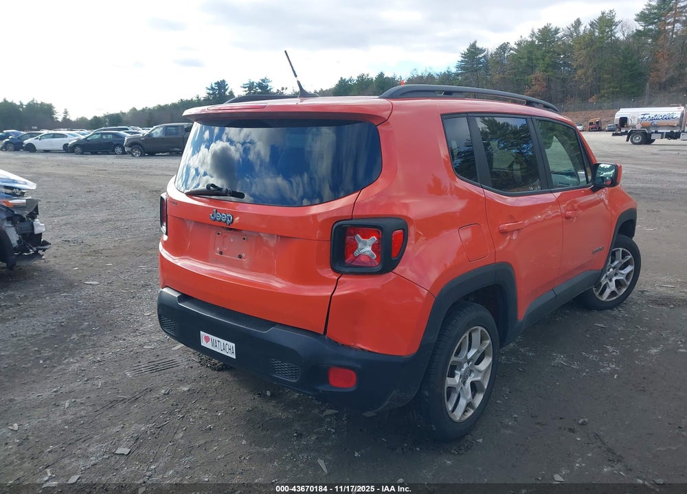 2015 JEEP RENEGADE LATITUDE VIN: ZACCJBBT3FPB47297