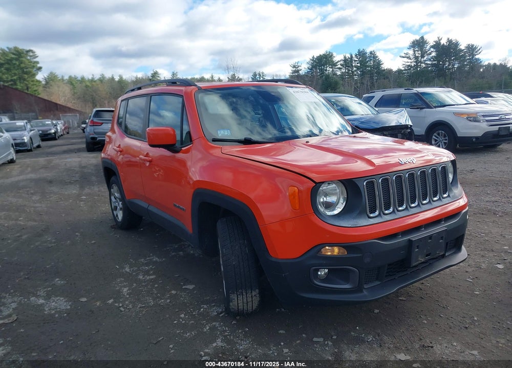 2015 JEEP RENEGADE LATITUDE VIN: ZACCJBBT3FPB47297