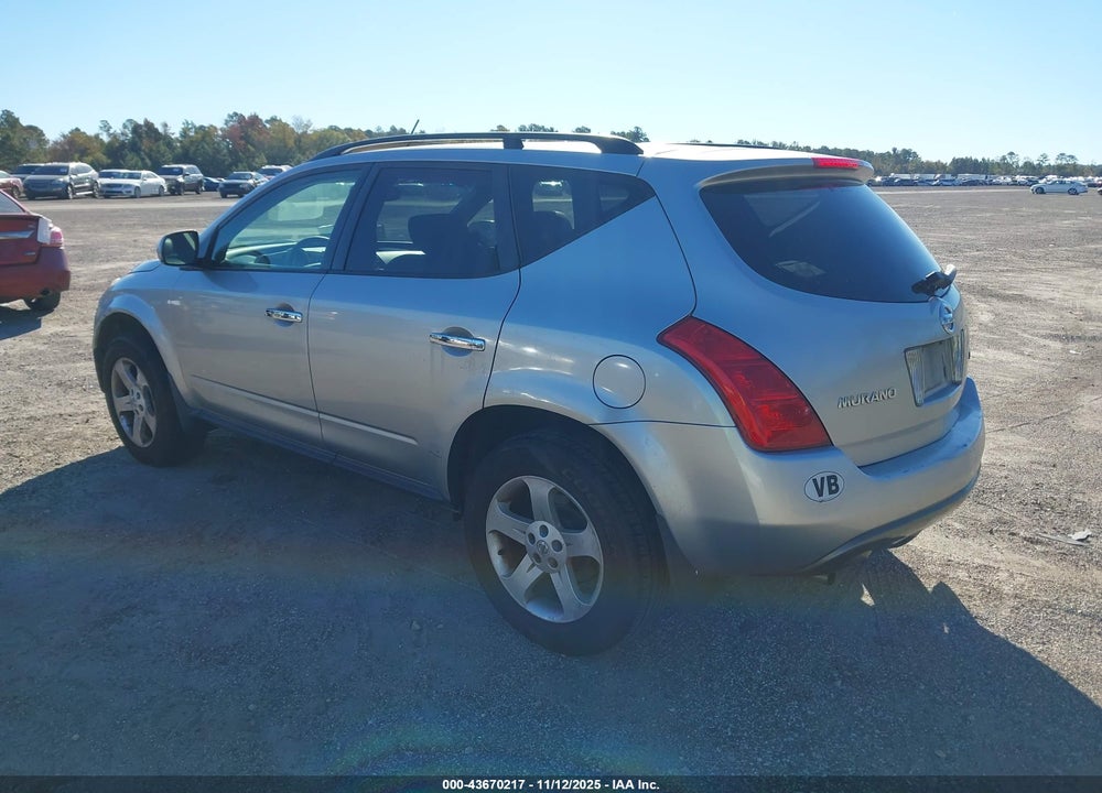 2003 NISSAN MURANO SL VIN: JN8AZ08W83W234752