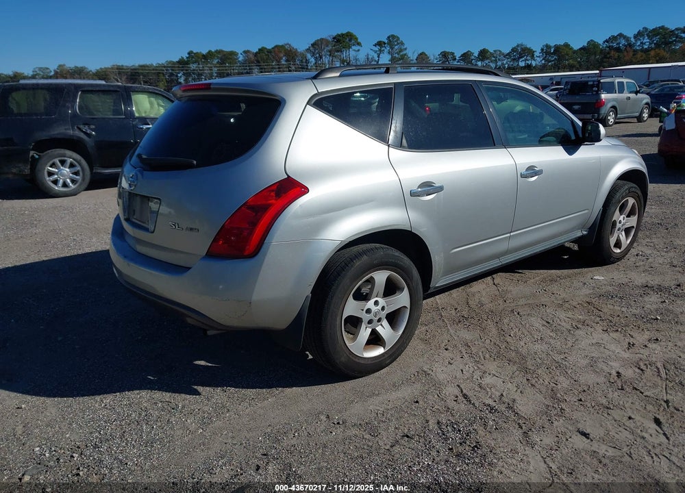 2003 NISSAN MURANO SL VIN: JN8AZ08W83W234752
