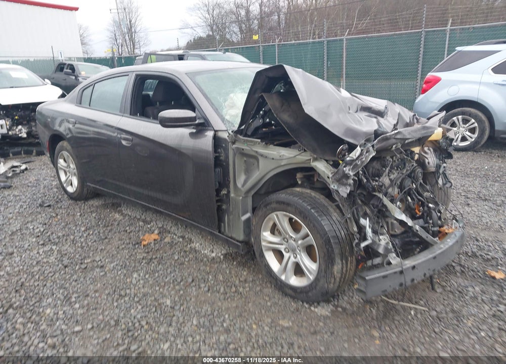 2022 DODGE CHARGER SXT RWD VIN: 2C3CDXBG9NH182583