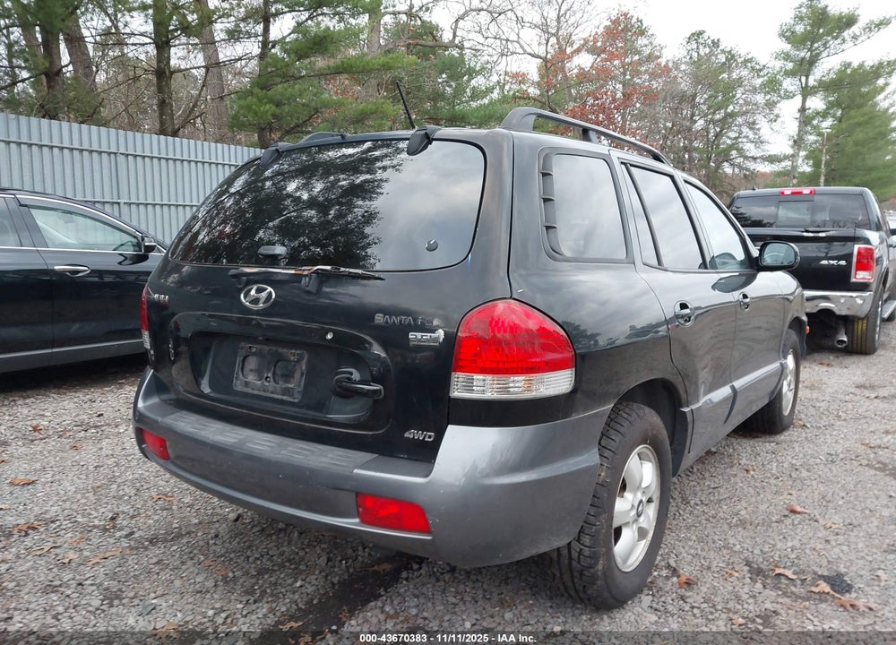 2006 HYUNDAI SANTA FE VIN: KM8SC73E36U094596