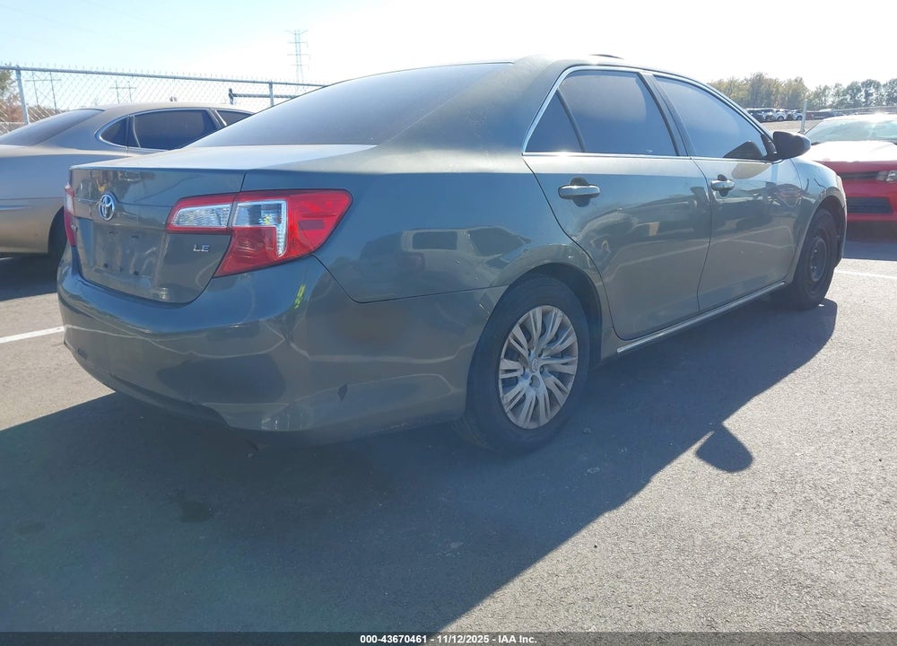 2012 TOYOTA CAMRY LE VIN: 4T1BF1FK5CU623077
